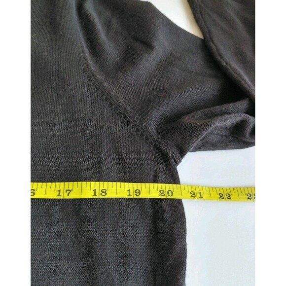 NWT Roz & Ali Black Pullover Sweater w/Sheer Under Layer and Back Split Size XL - Picture 6 of 8